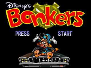 Bonkers title screen for Super Famicom
